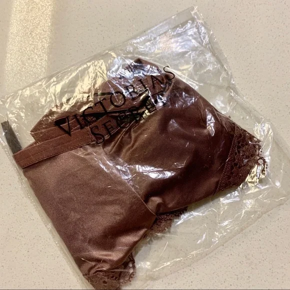 💖 Rose Taupe Banded Leopard Lace Cheeky Panty - Picture 4 of 8